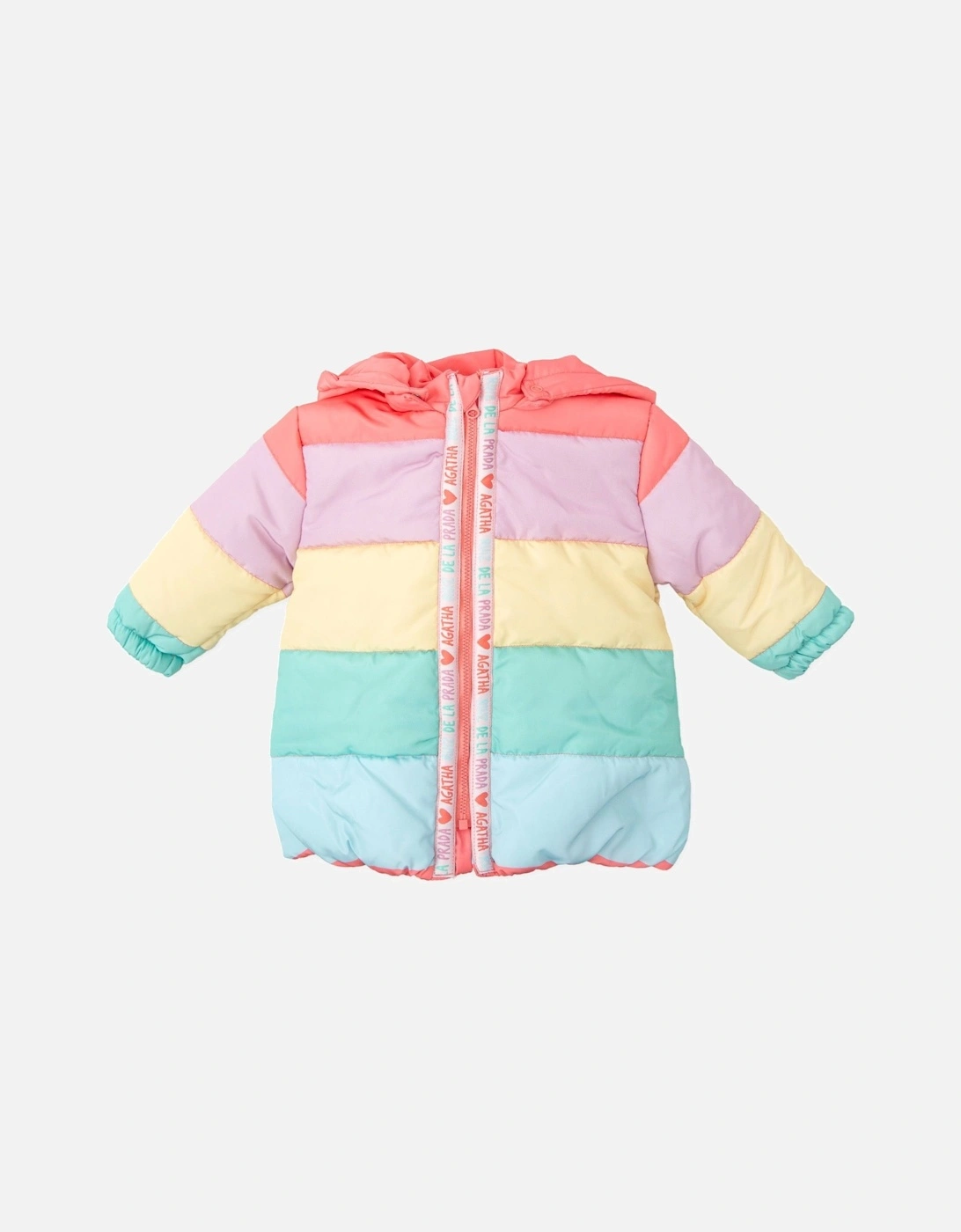 Pastel Block Parka Coat, 5 of 4