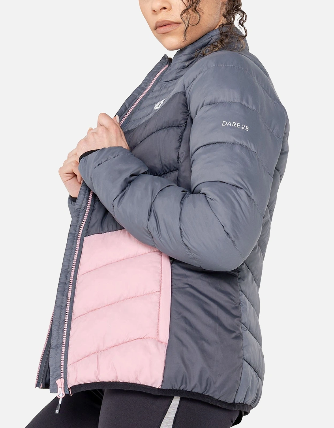 Womens Preact Quilted Outdoor Jacket - Powder Pink