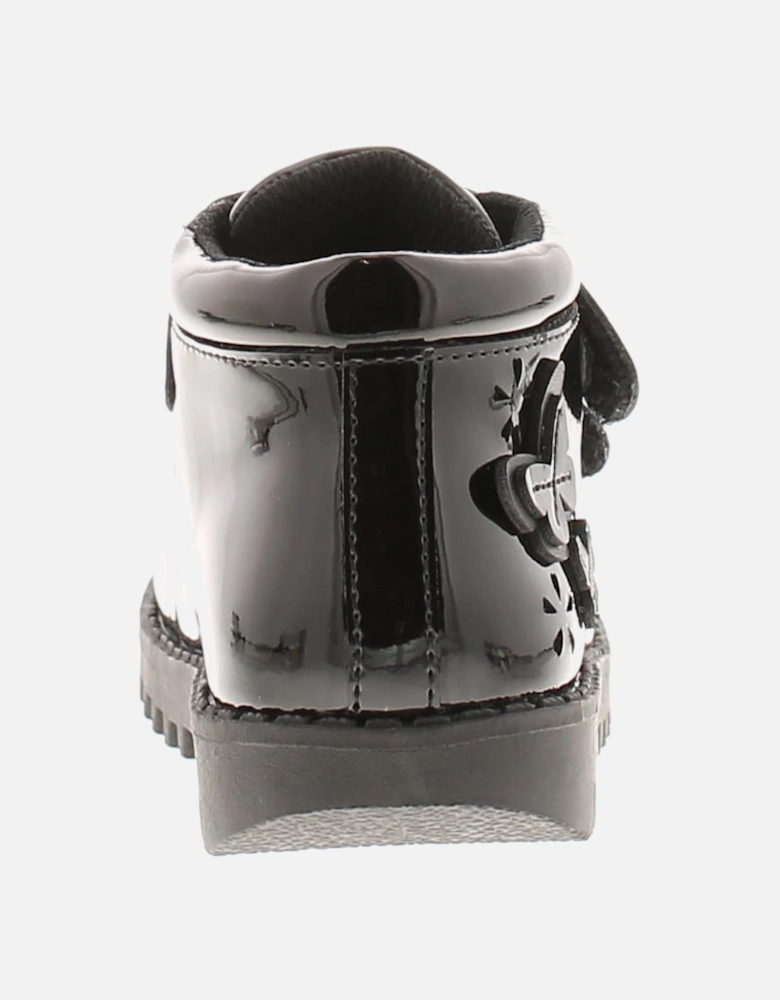 Girls Ankle Boots Infants Cassia Butterfly black UK Size