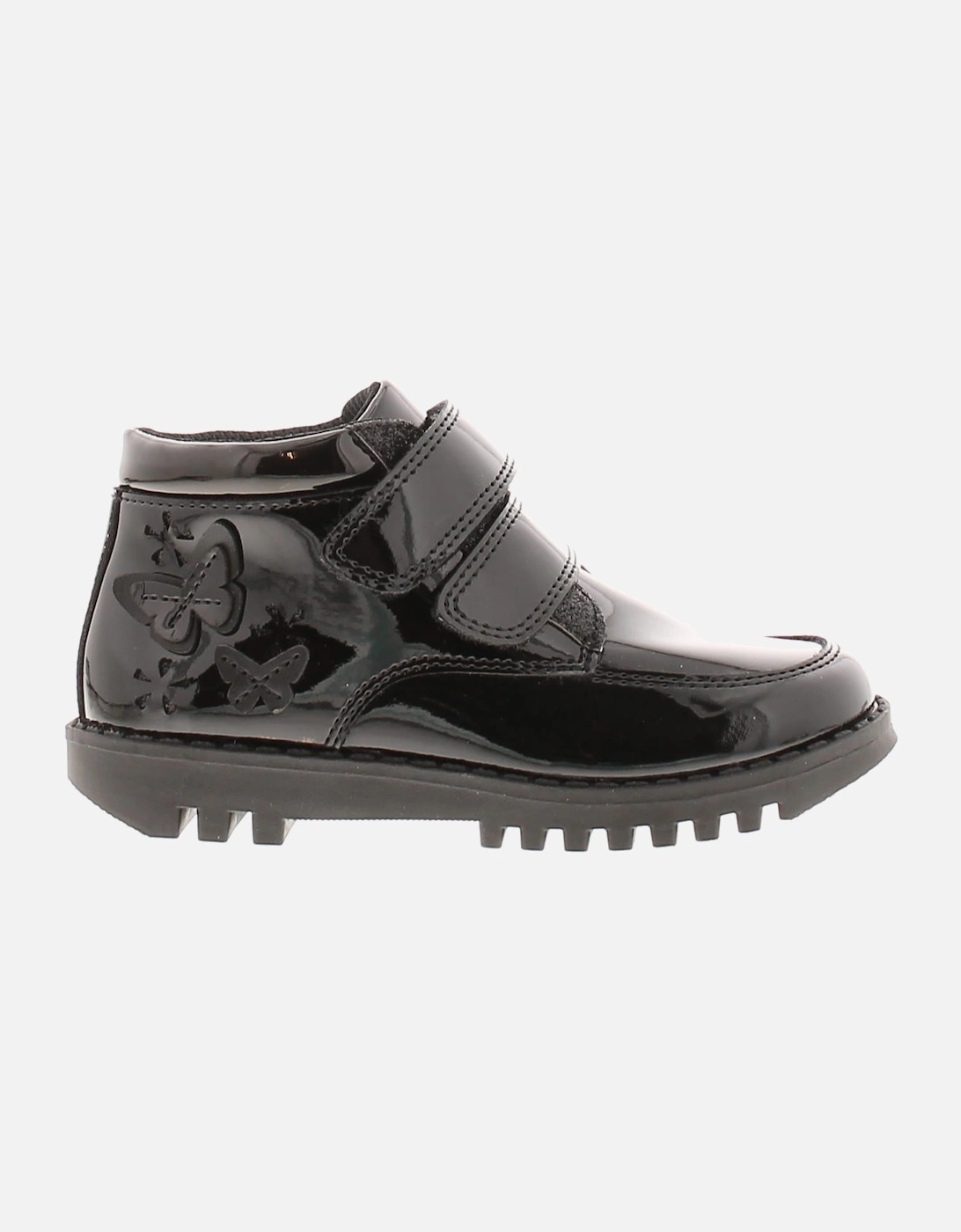Girls Ankle Boots Infants Cassia Butterfly black UK Size