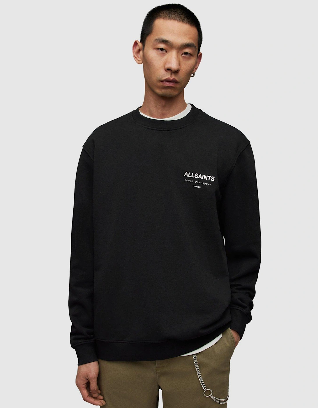 Underground Back Print Crew Sweat - Black, 2 of 1