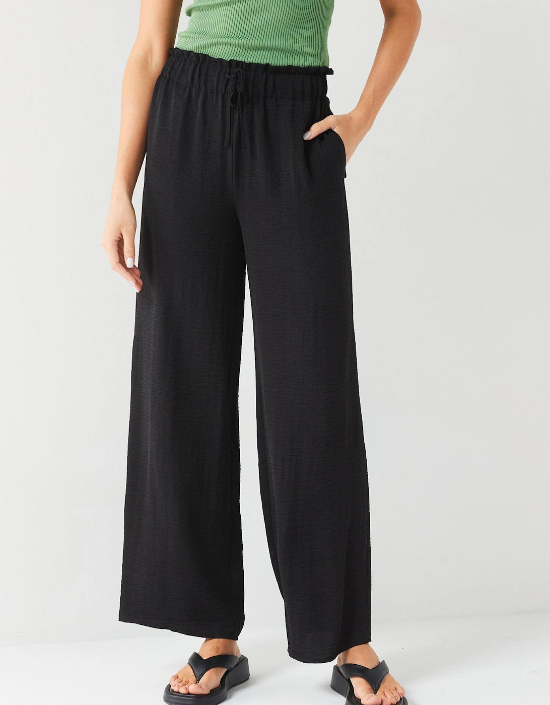 Elasticated Waist Trousers - Black, 6 of 5