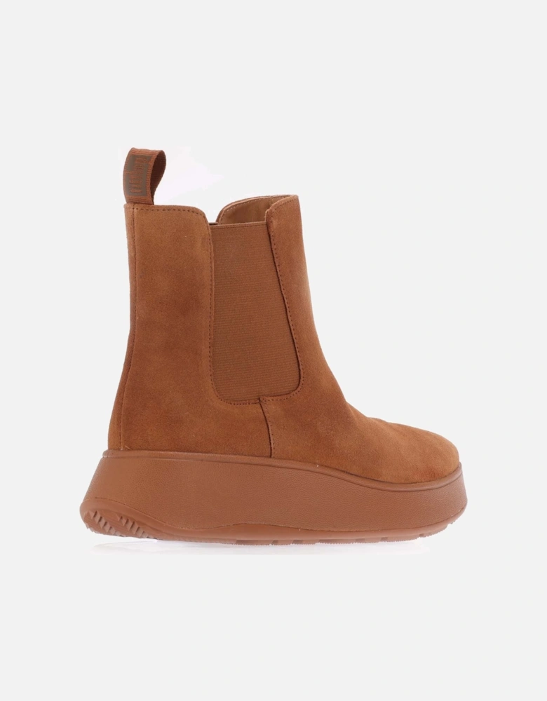 F-Mode Suede Flatform Chelsea Boots