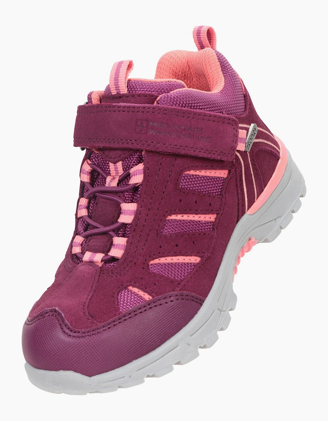 Mountain Warehouse Boys Purple  Childrens/ Drift Waterproof Walking Boots - Size 6 Kids