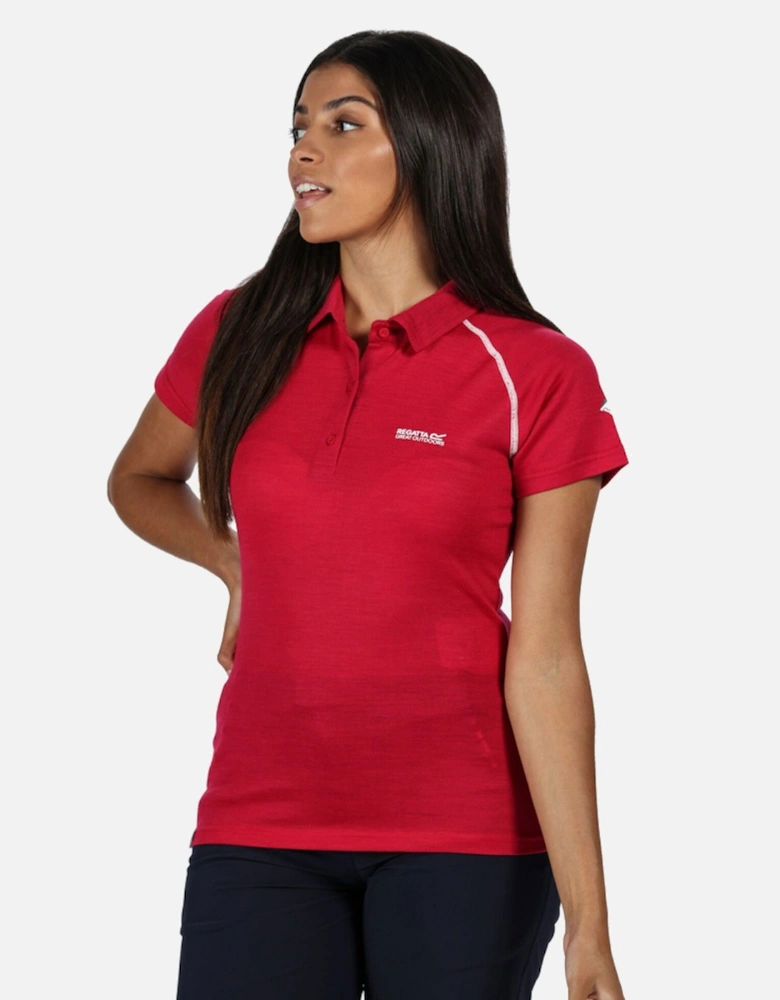 Womens Kalter Moisture Wicking Active Polo Shirt