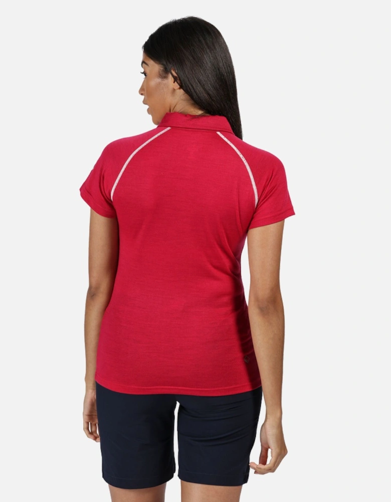 Womens Kalter Moisture Wicking Active Polo Shirt