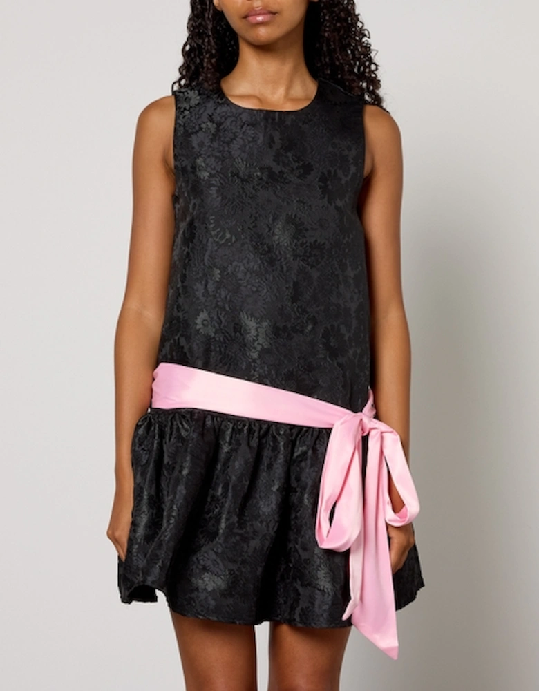 Darling Woven Jacquard Mini Dress