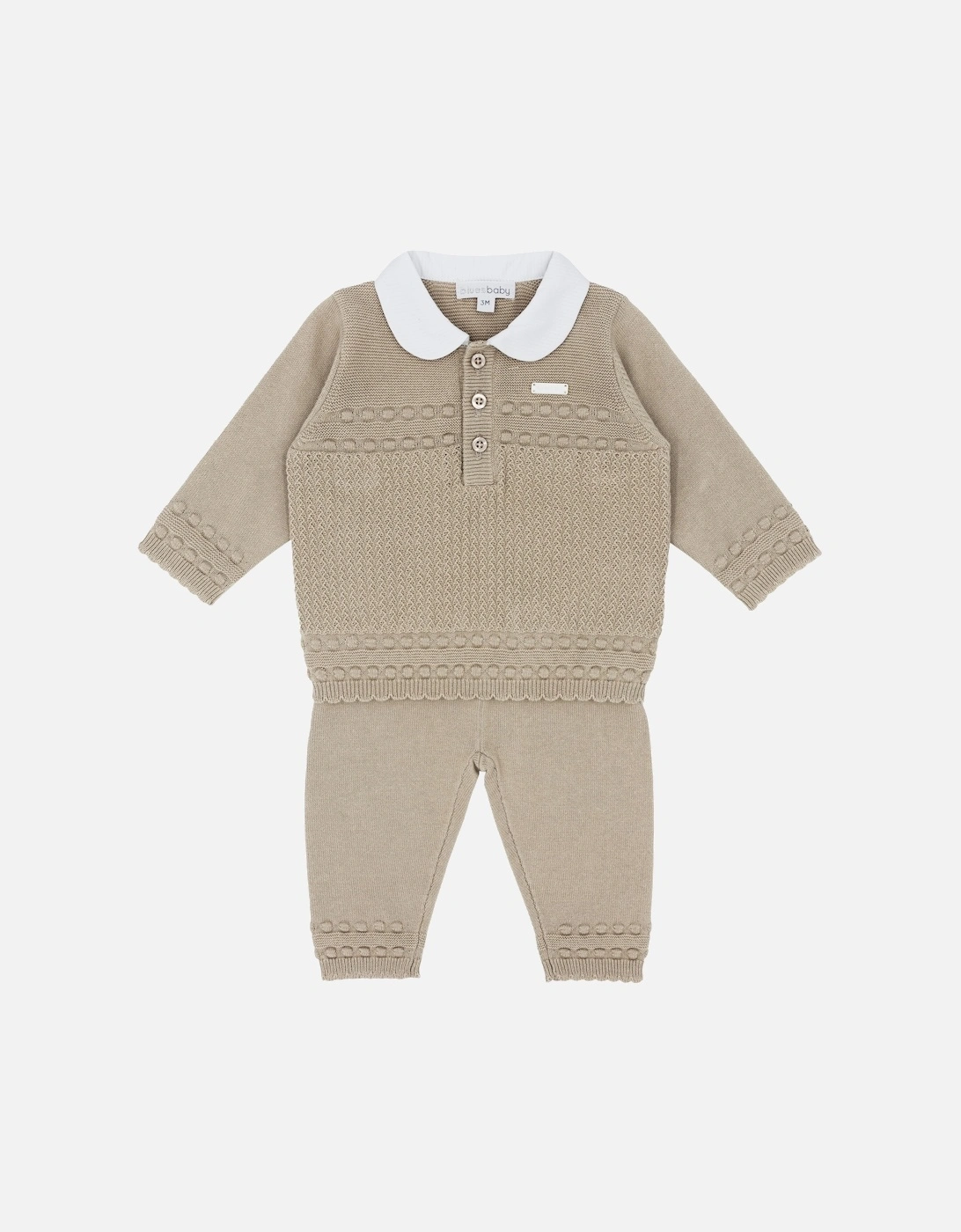 Beige Knit Pant Set, 4 of 3