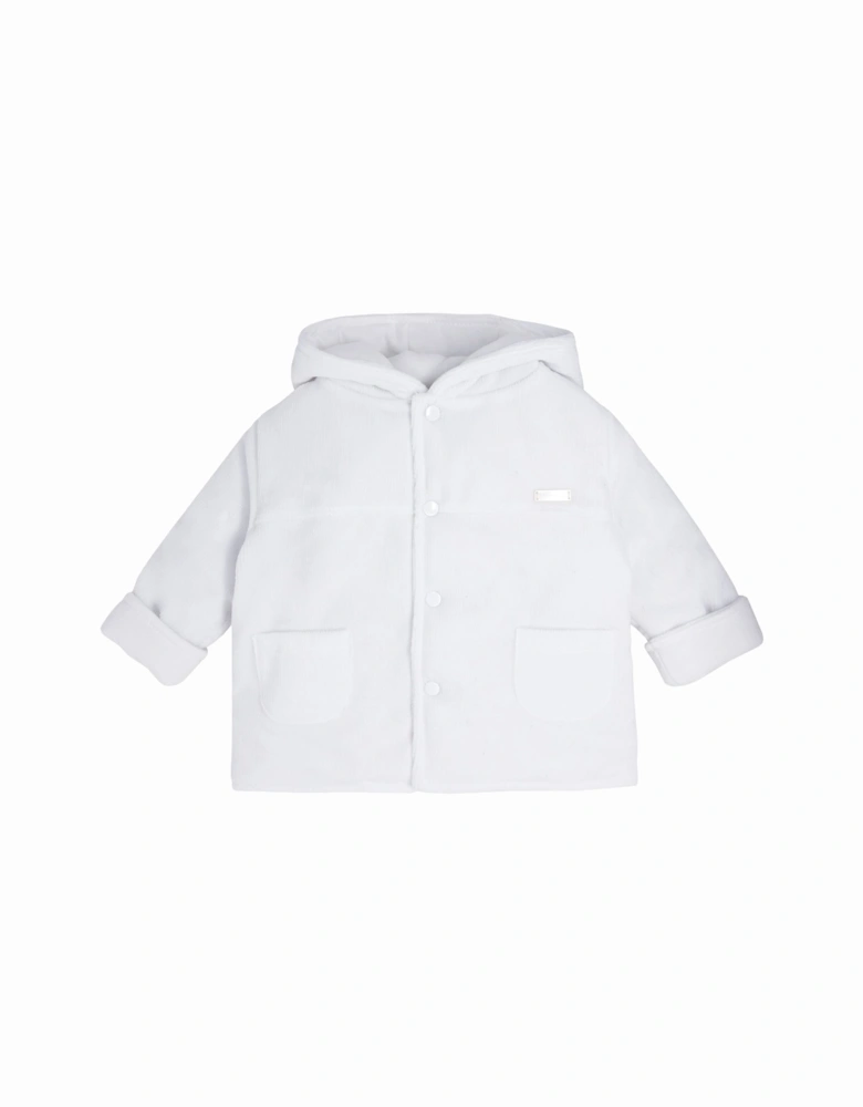 White Cord Velour Jacket