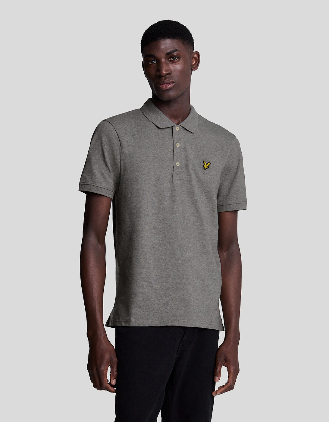 Lyle And Scott Men's Grey Plain Polo Shirt - : Regular/34 Xs
