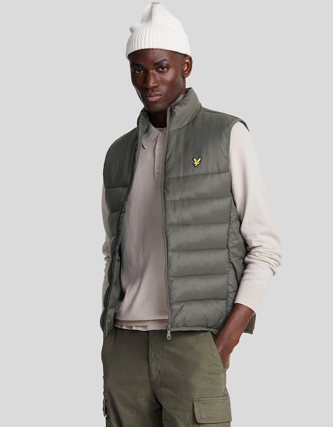 Lyle And Scott Men's Black Wadded Gilet - : 44/Regular Xxl