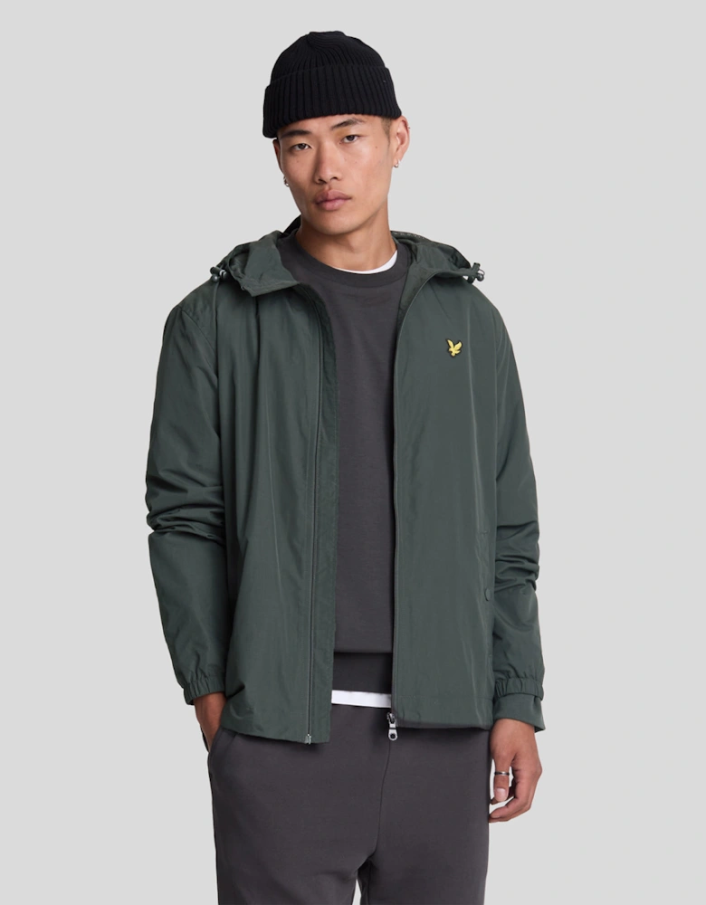 Zip Through Hooded Jacket