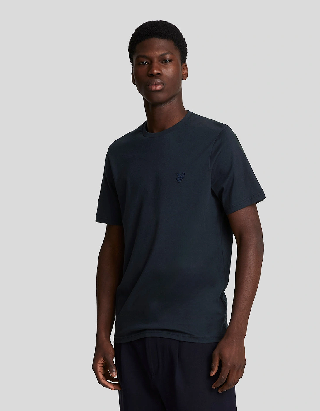 Lyle And Scott Men's Black Tonal Eagle T-Shirt - : Regular/34 Xs