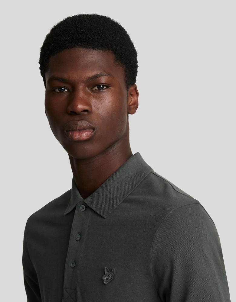 Tonal Eagle Polo Shirt