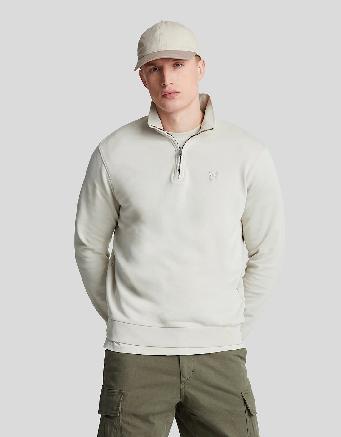 Tonal Eagle 1/4 Zip Sweatshirt, 6 of 5