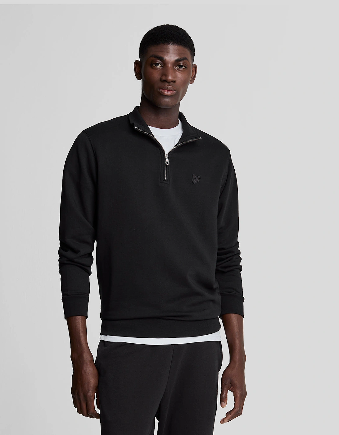 Tonal Eagle 1/4 Zip Sweatshirt, 6 of 5