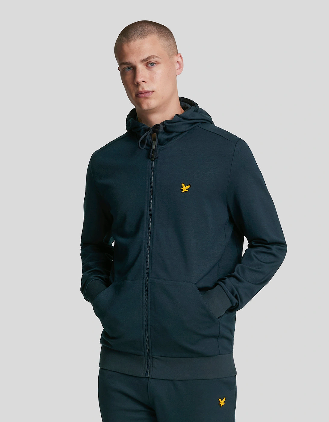 Lyle And Scott Men's Sports Full Zip Hoodie - Size: 42