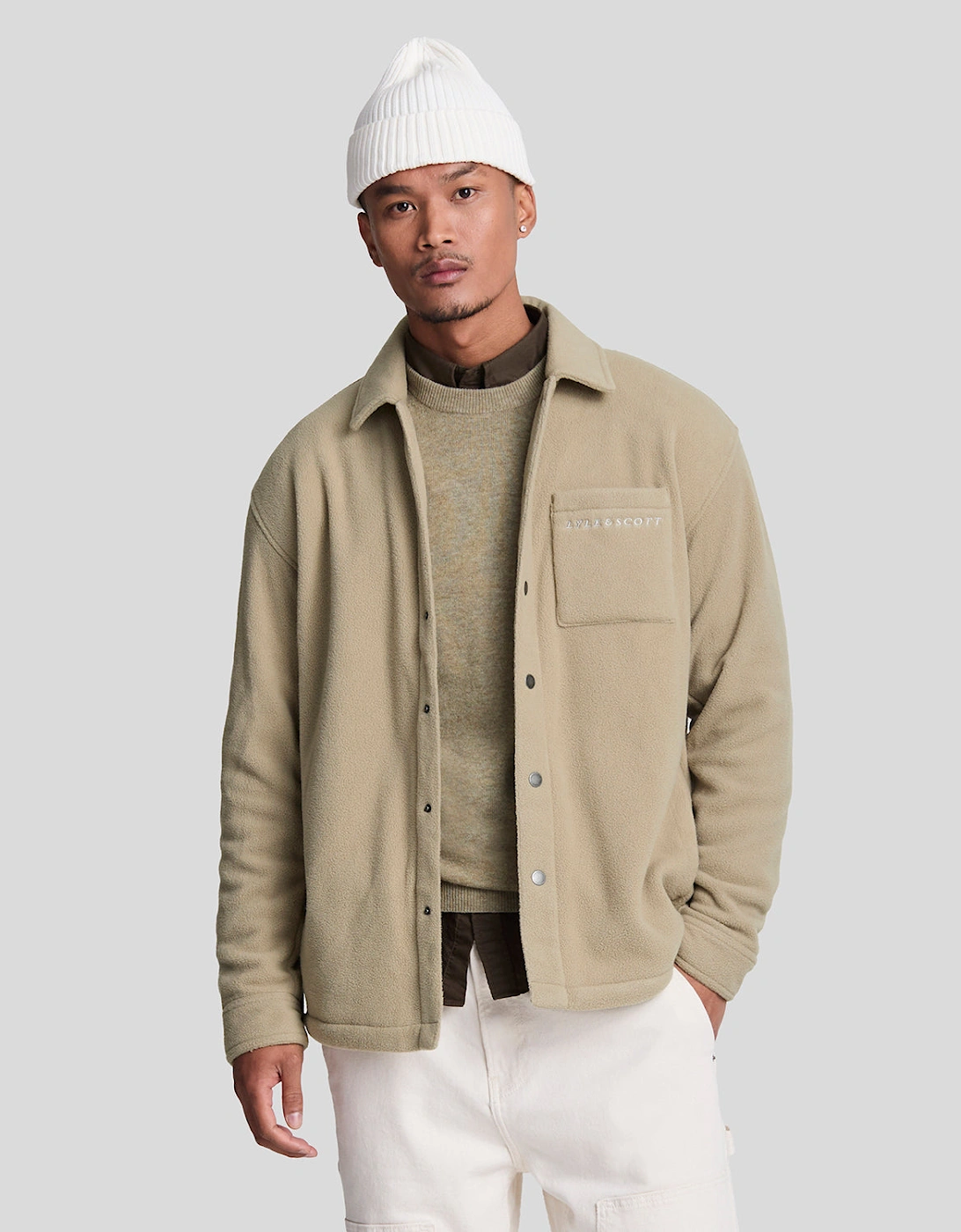 Embroidered Fleece Overshirt, 6 of 5