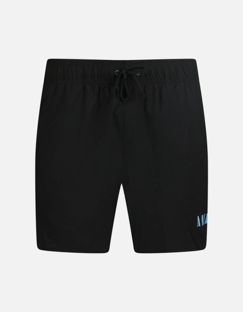 Core Logo Drawstring Swim Shorts Black