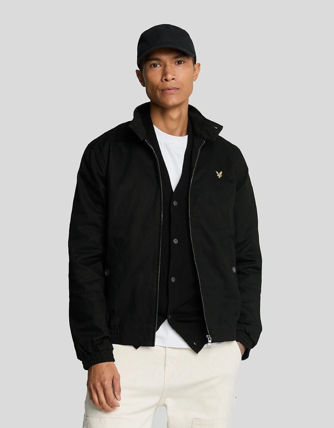 Lyle And Scott Men's Harrington Jacket - Black - Size: 40/Regular