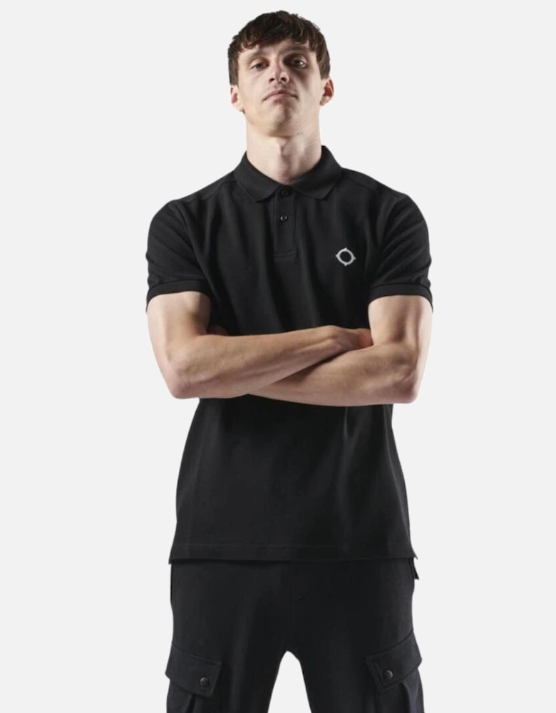 SS Pique Polo - Jet Black