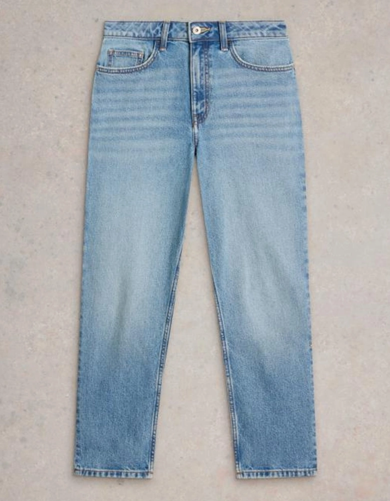 Women's Charlie Straight Jean Mid Denim