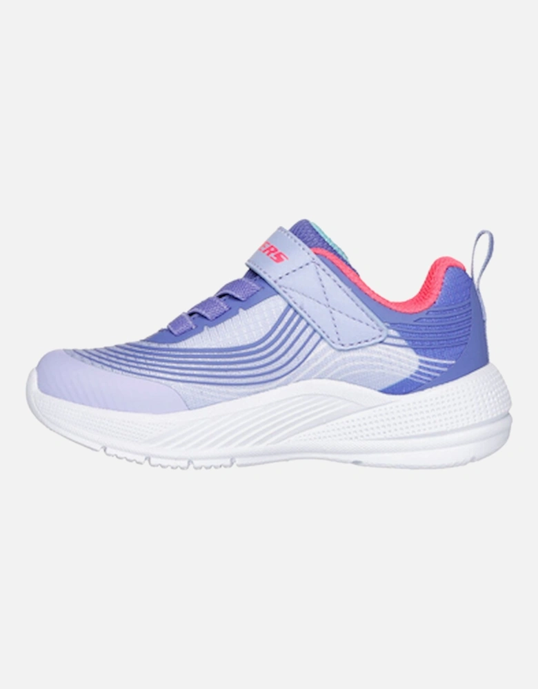 Girls' Microspec Advance Gore & Strap Ombre Mesh Sneaker with 3D Print Details Lavender