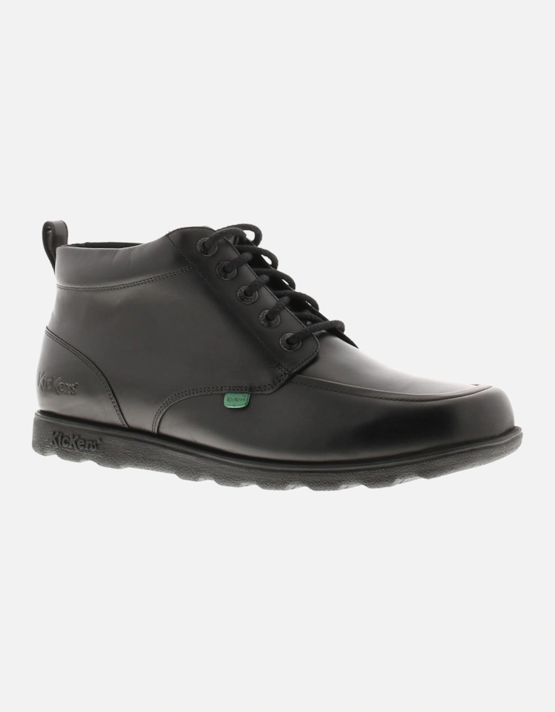 Mens Smart Boots Fragma Chuk Leather Lace Up black UK Size