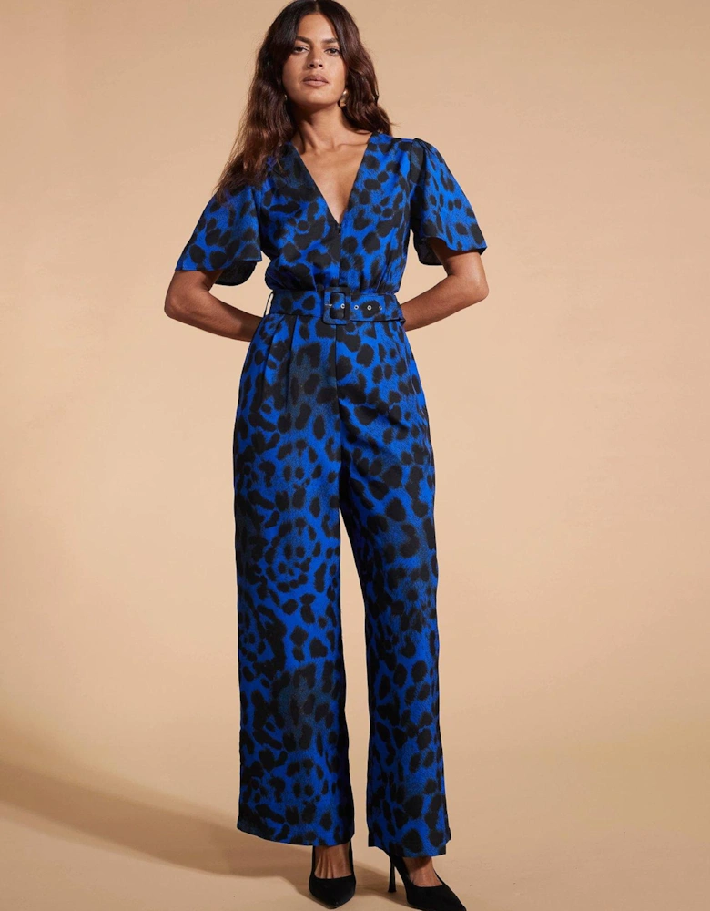 Print Jumpsuit - Blue