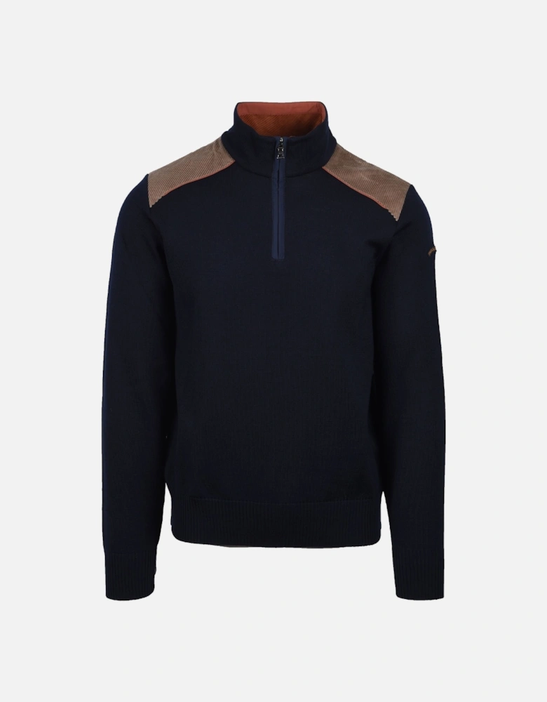 Paul And Shark Half Zip Knitwear Navy