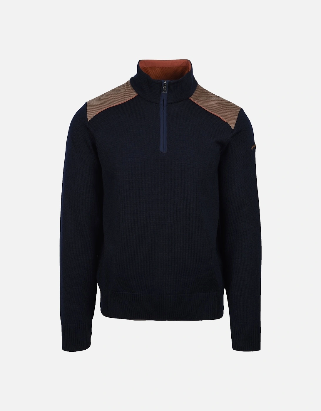 Paul And Shark Half Zip Knitwear Navy, 6 of 5