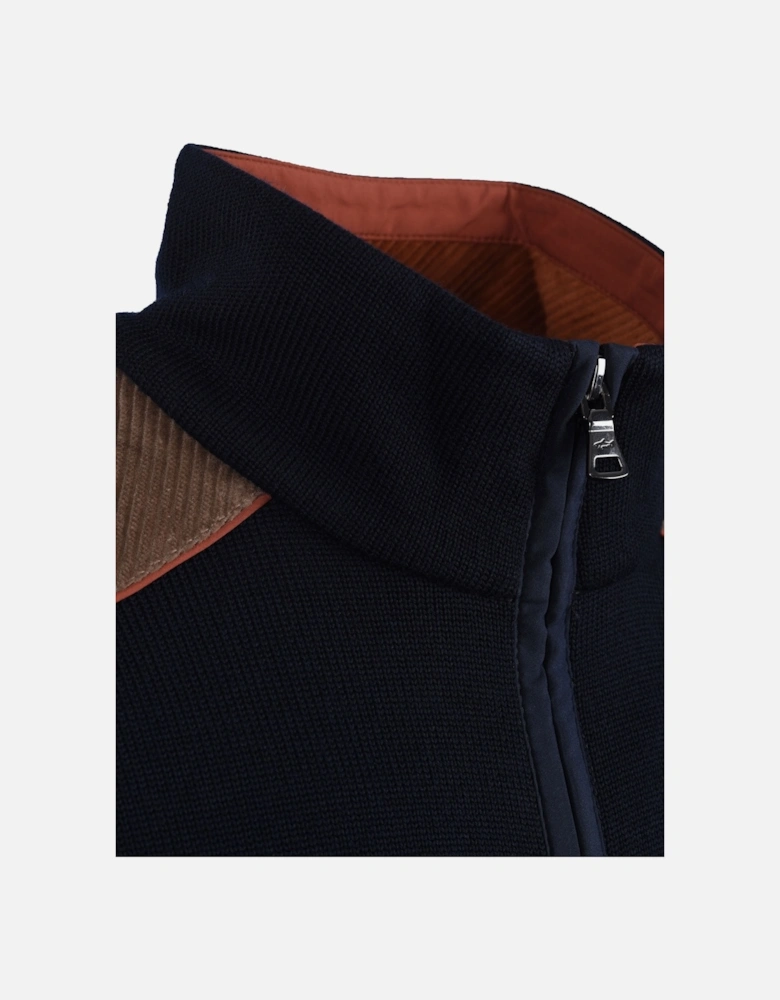 Paul And Shark Half Zip Knitwear Navy