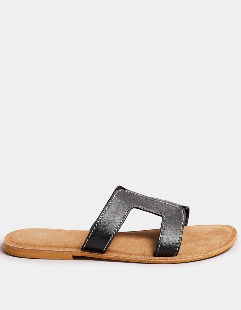 Leather Mules - Black