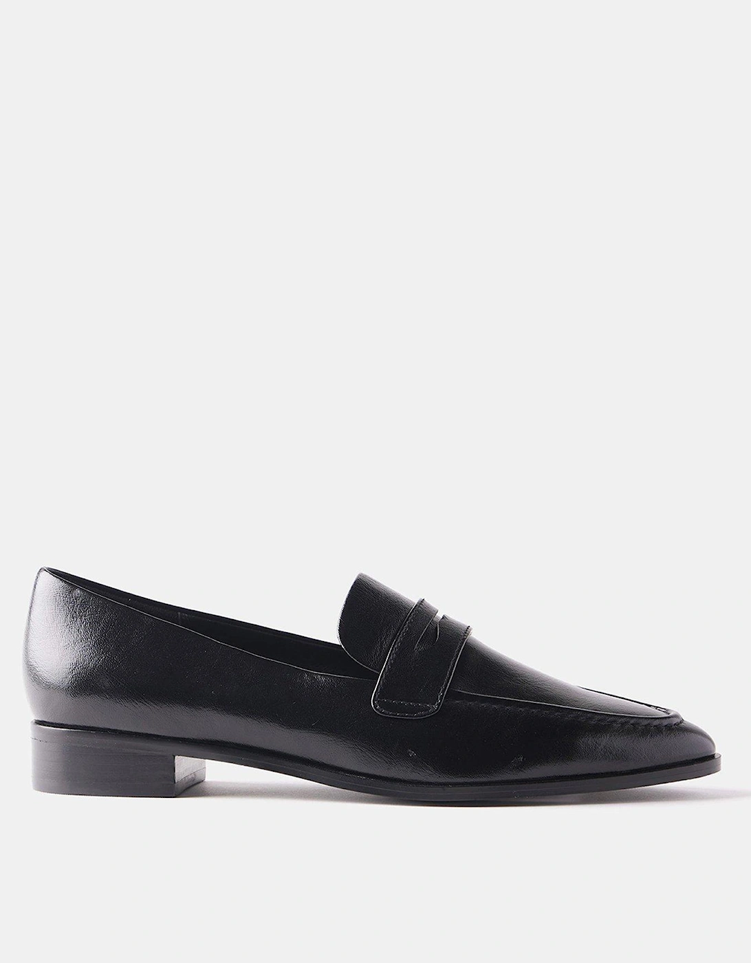 Clark Black Leather Loafer, 2 of 1