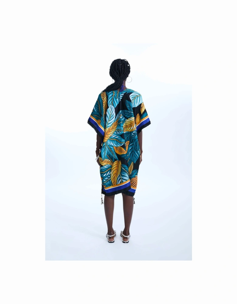 Leaf Print Kaftan