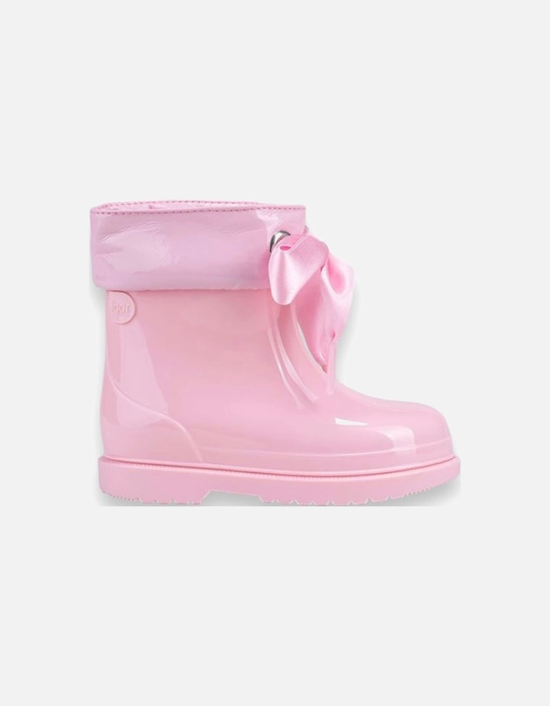 Pink Ribbon Rain Boots