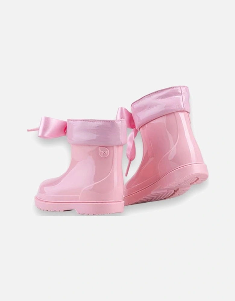 Pink Ribbon Rain Boots