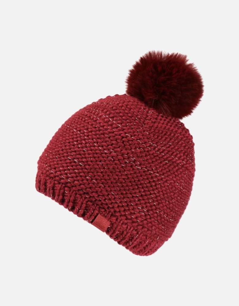 Womens Lorelai Hat V Knitted Bobble Beanie