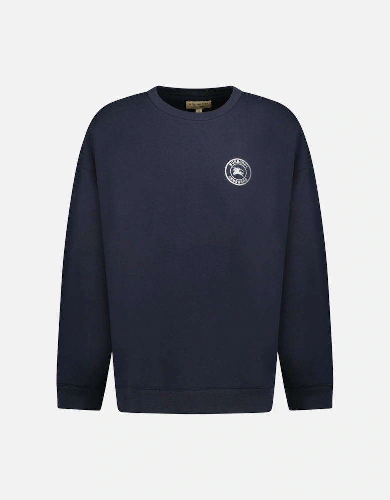 'Reyleigh' Chest Logo Sweatshirt Navy