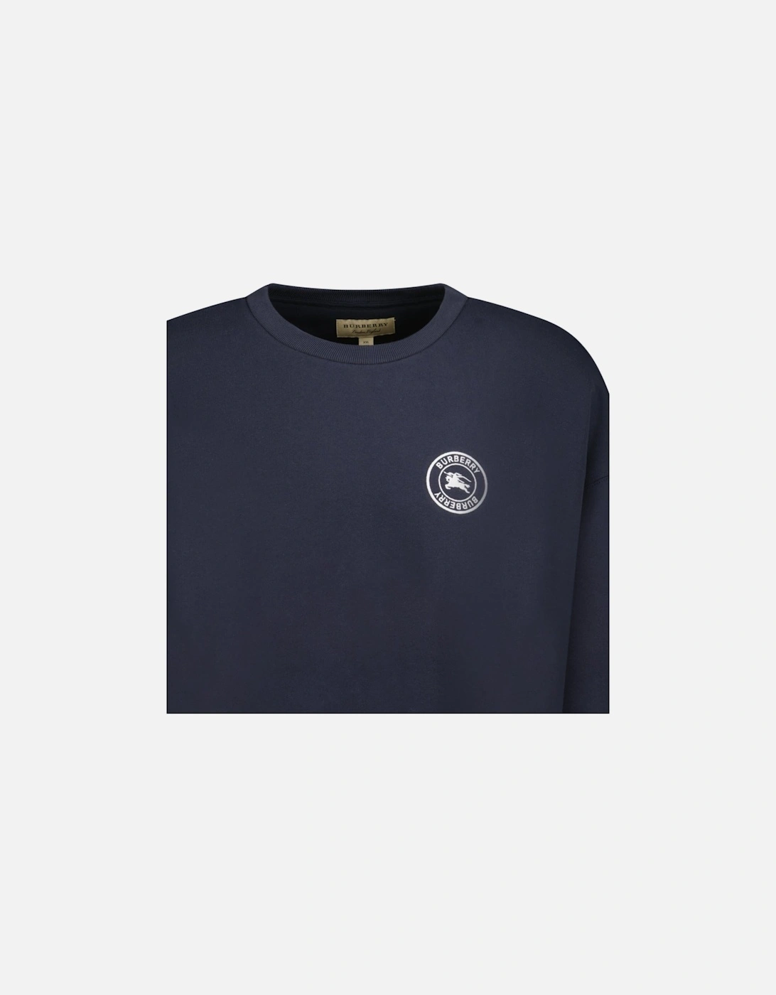 'Reyleigh' Chest Logo Sweatshirt Navy