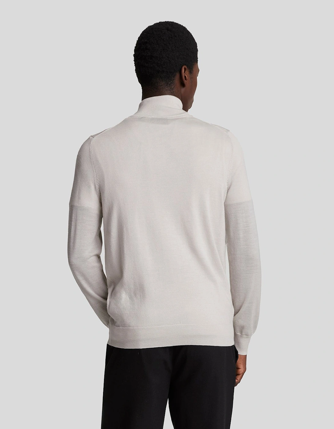 Tonal Eagle Merino 1/4 Zip Jumper