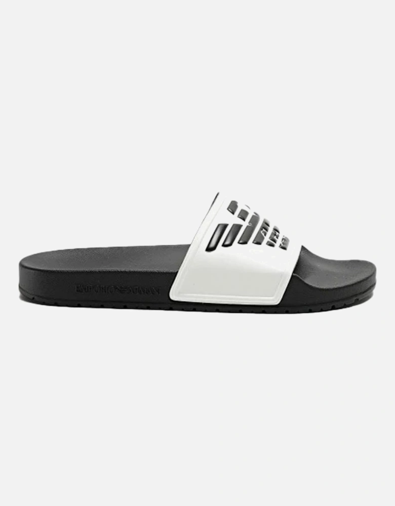 Unisex Sliders White Black