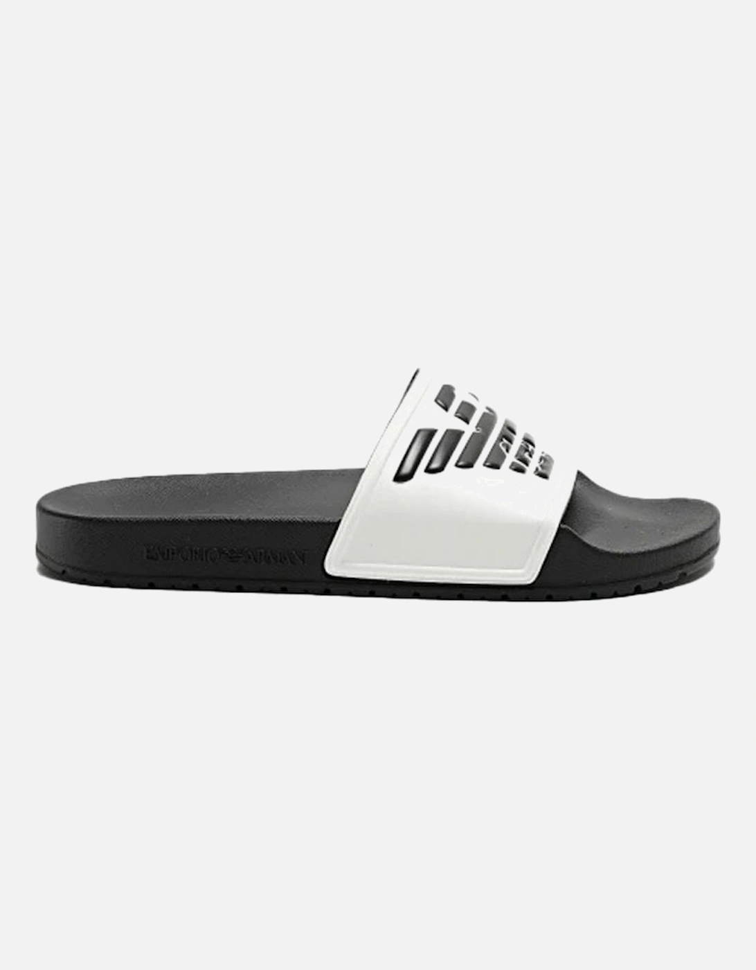 Unisex Sliders White Black, 3 of 2