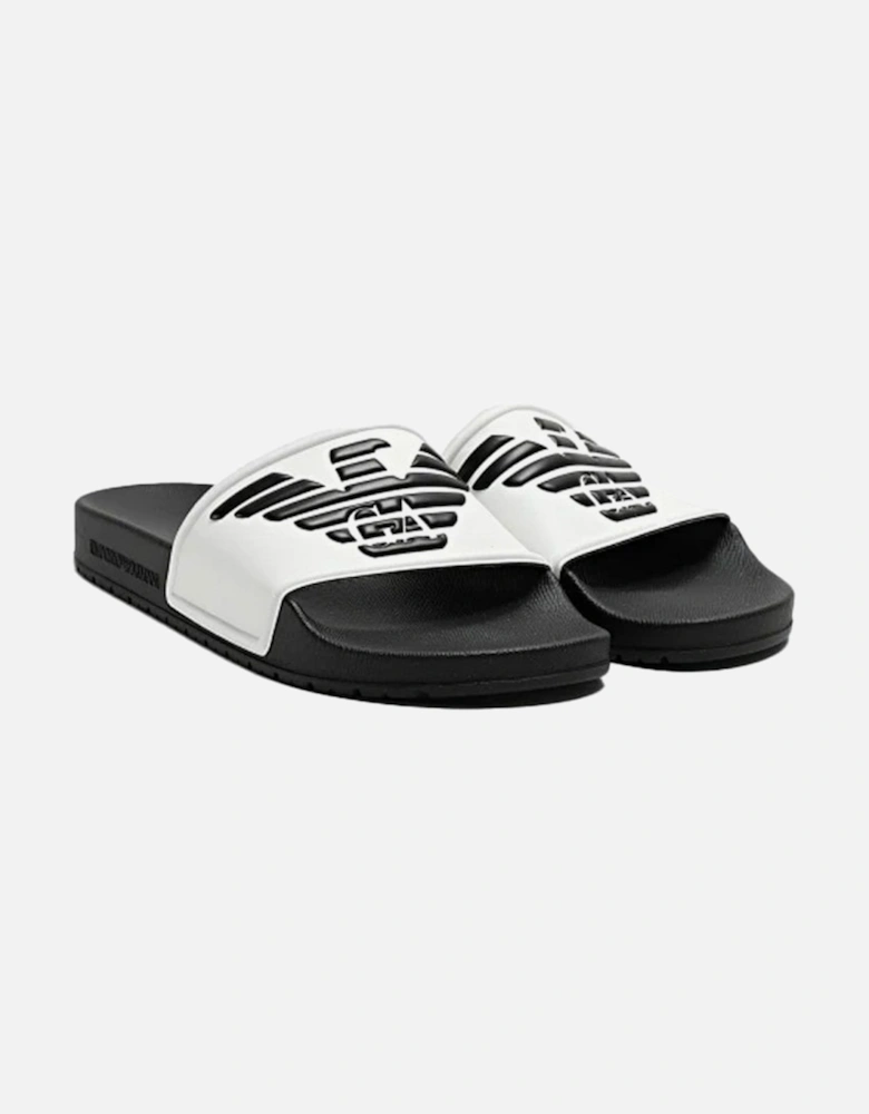 Unisex Sliders White Black