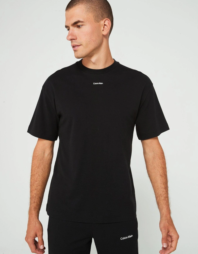 Nano Centre Logo Interlock T-shirt - Black