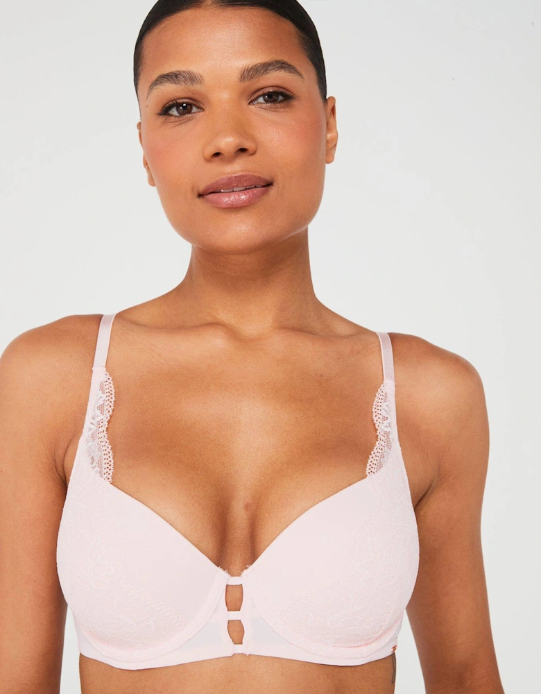 Catalina Light Padded Demi Bra - Pink