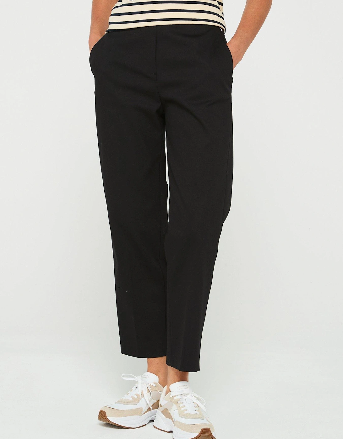 Slim Straight Leg Trousers - Black, 6 of 5