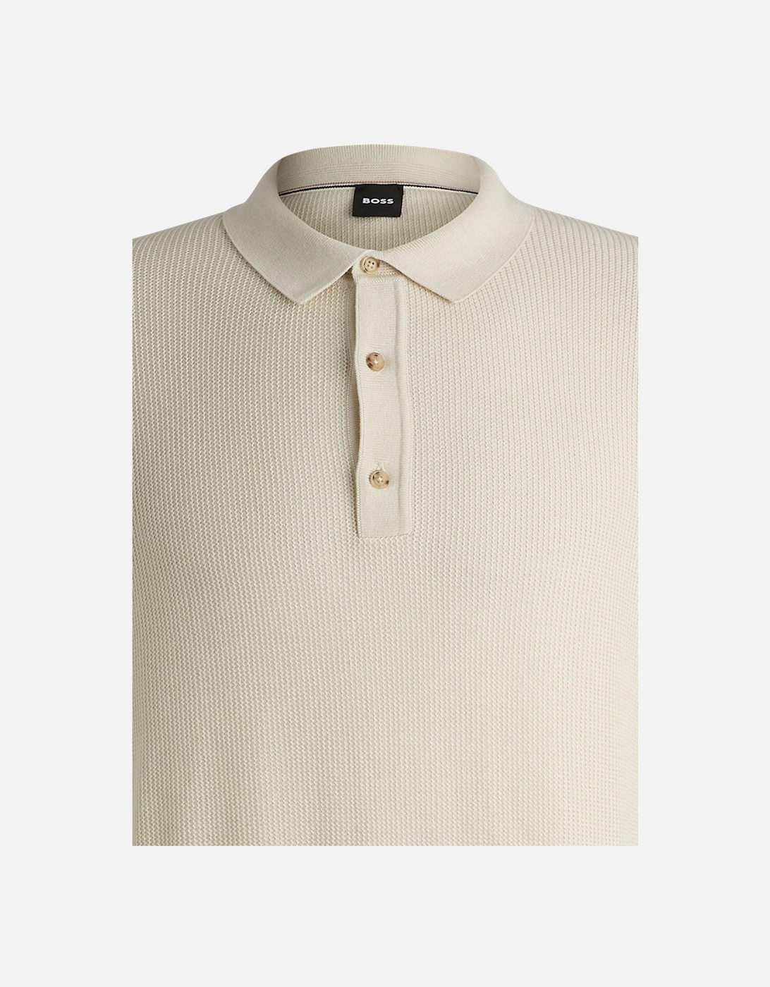 Boss H-daremo Knitted Polo Shirt Open White