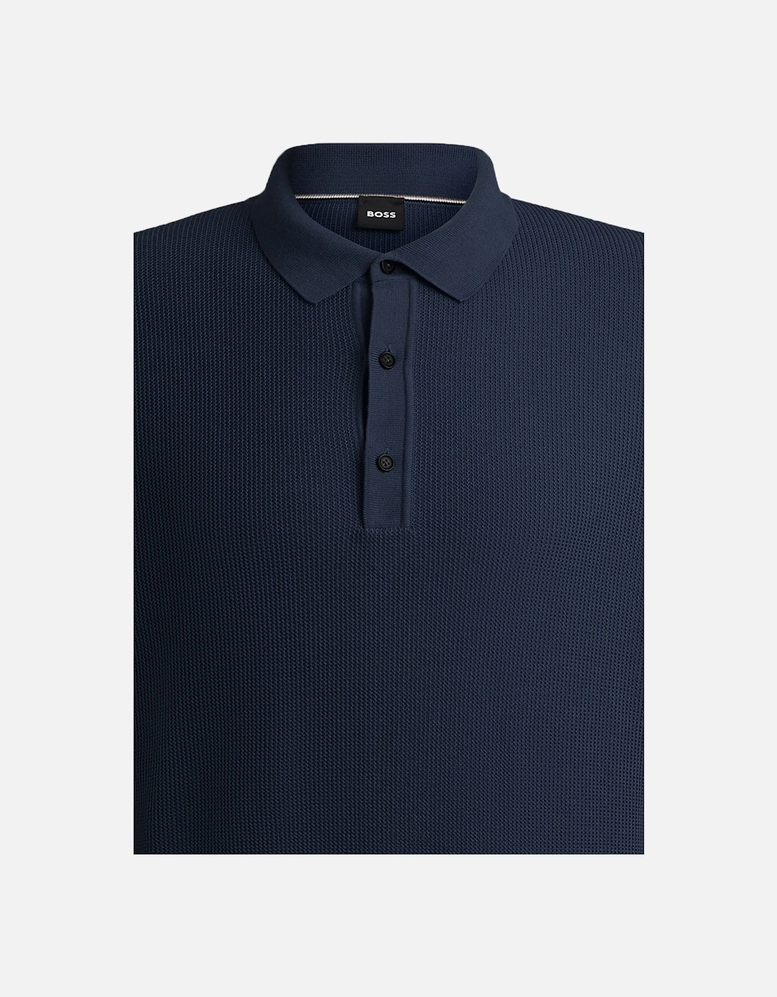 Boss H-daremo Knitted Polo Shirt Dark Blue