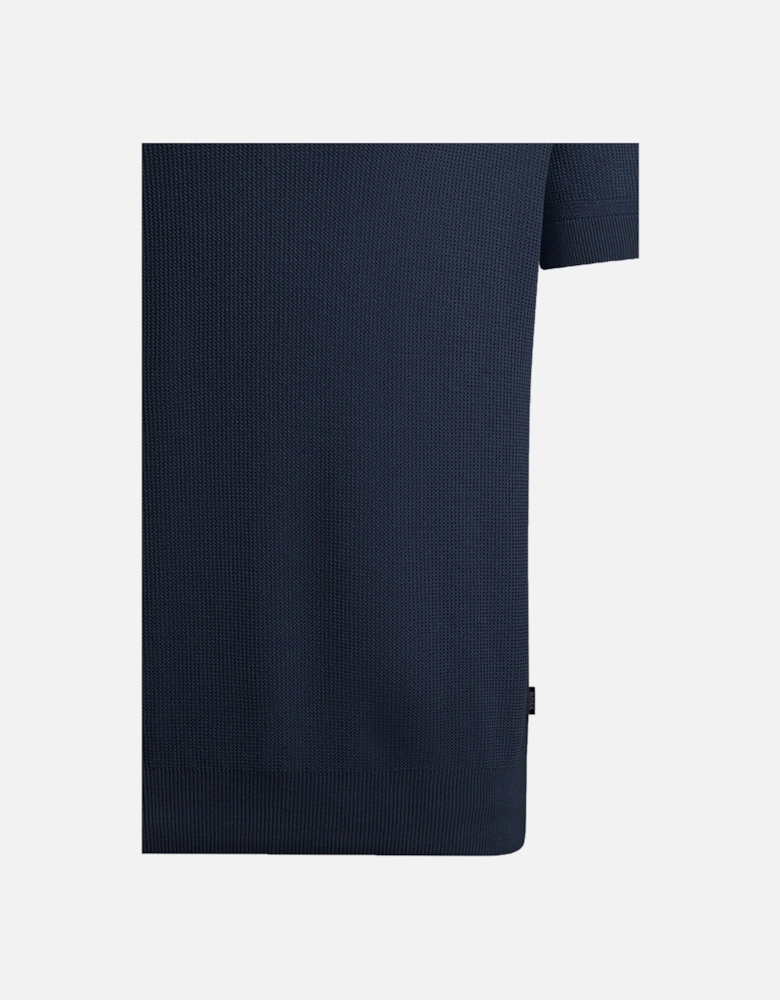 Boss H-daremo Knitted Polo Shirt Dark Blue